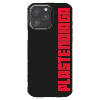 Picasee Apple iPhone 16 Pro Max Hülle - Transparentes Silikon - Plastenciaga