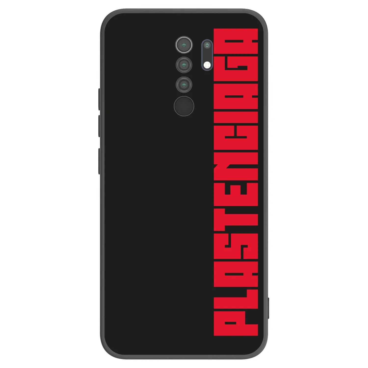 Picasee Xiaomi Redmi 9 Hülle - Schwarzes Silikon - Plastenciaga