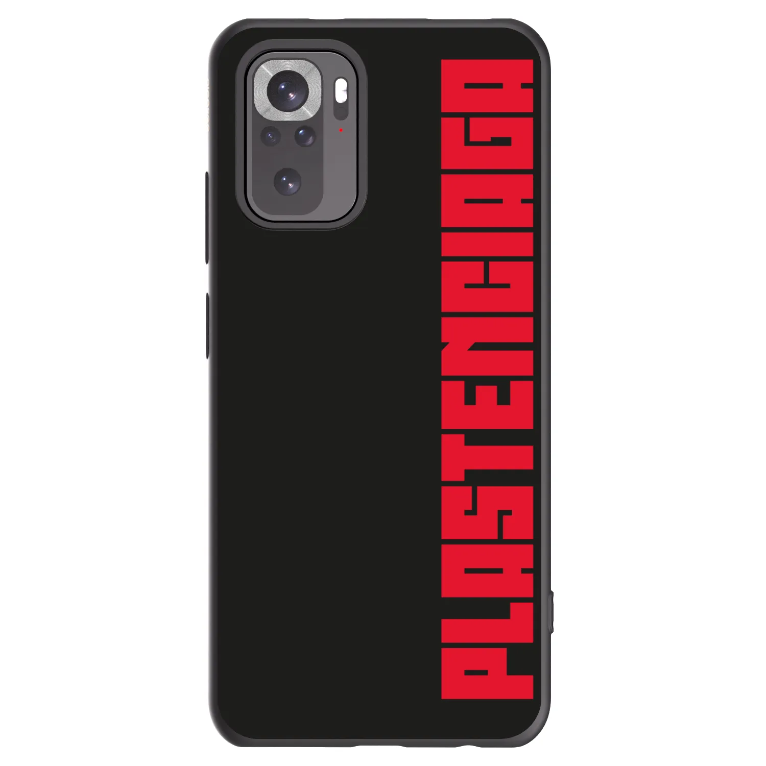 Picasee Xiaomi Redmi Note 10 Hülle - Schwarzes Silikon - Plastenciaga