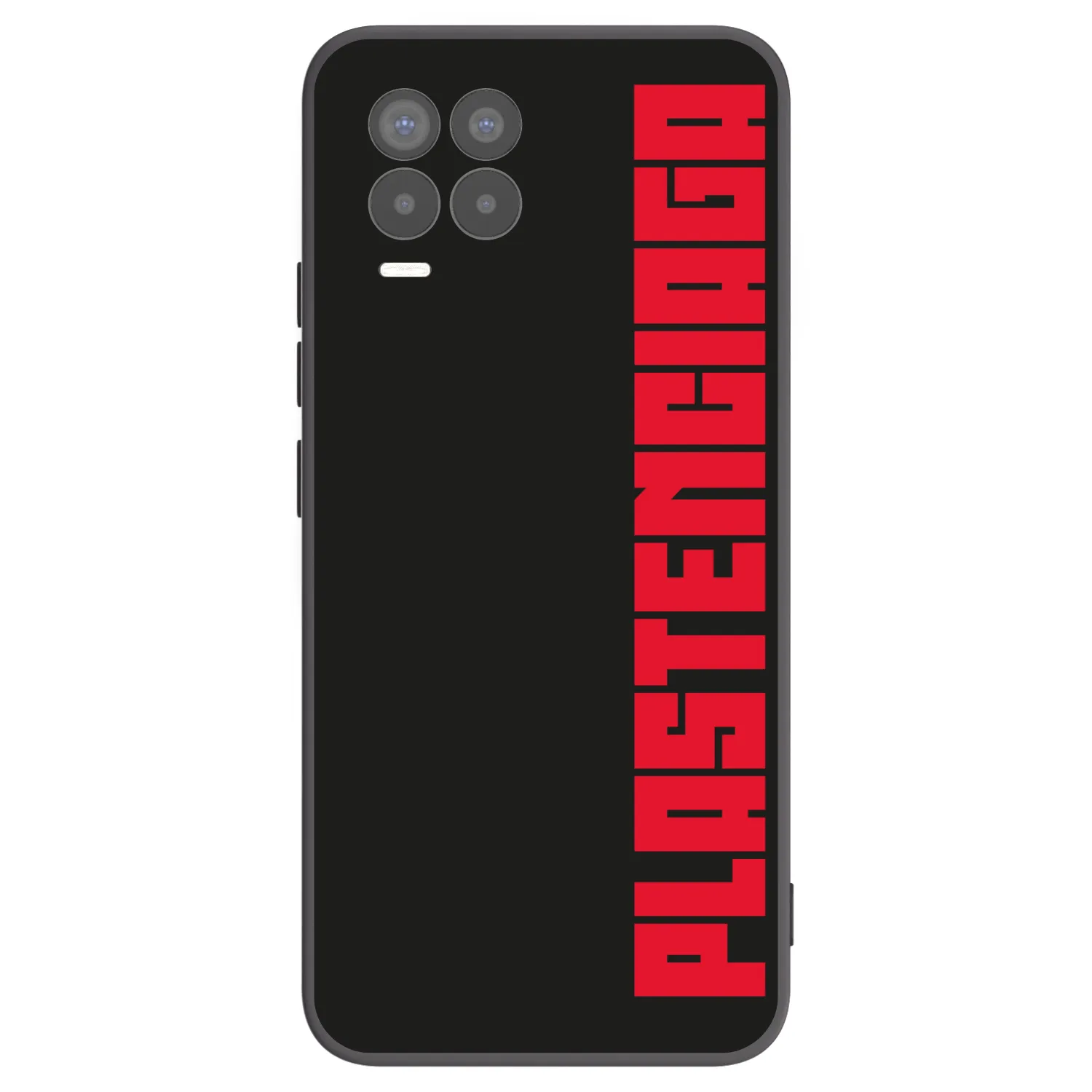 Picasee Realme 8 4G Hülle - Schwarzes Silikon - Plastenciaga