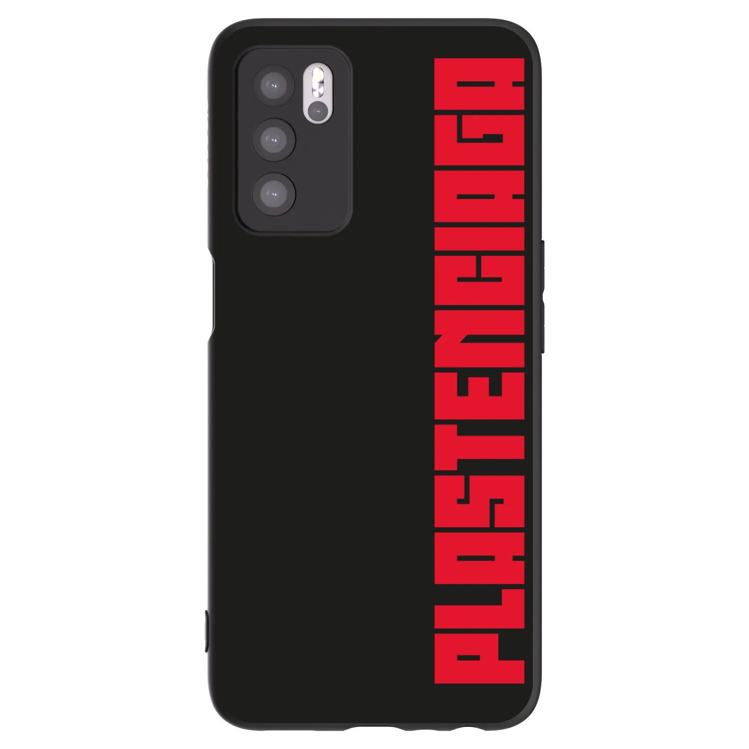 Picasee OPPO A16 Hülle - Schwarzes Silikon - Plastenciaga