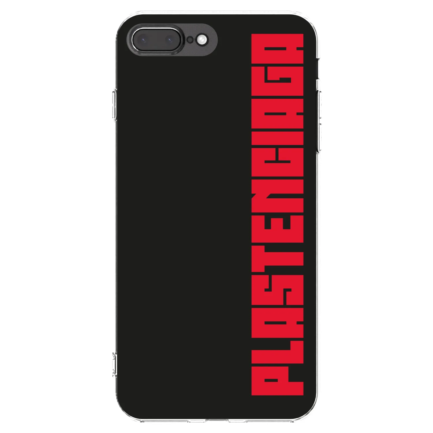 Picasee Apple iPhone 8 Plus Hülle - Transparentes Silikon - Plastenciaga