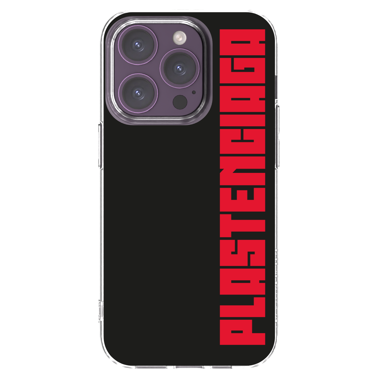 Picasee Apple iPhone 14 Pro Hülle - Transparentes Silikon - Plastenciaga