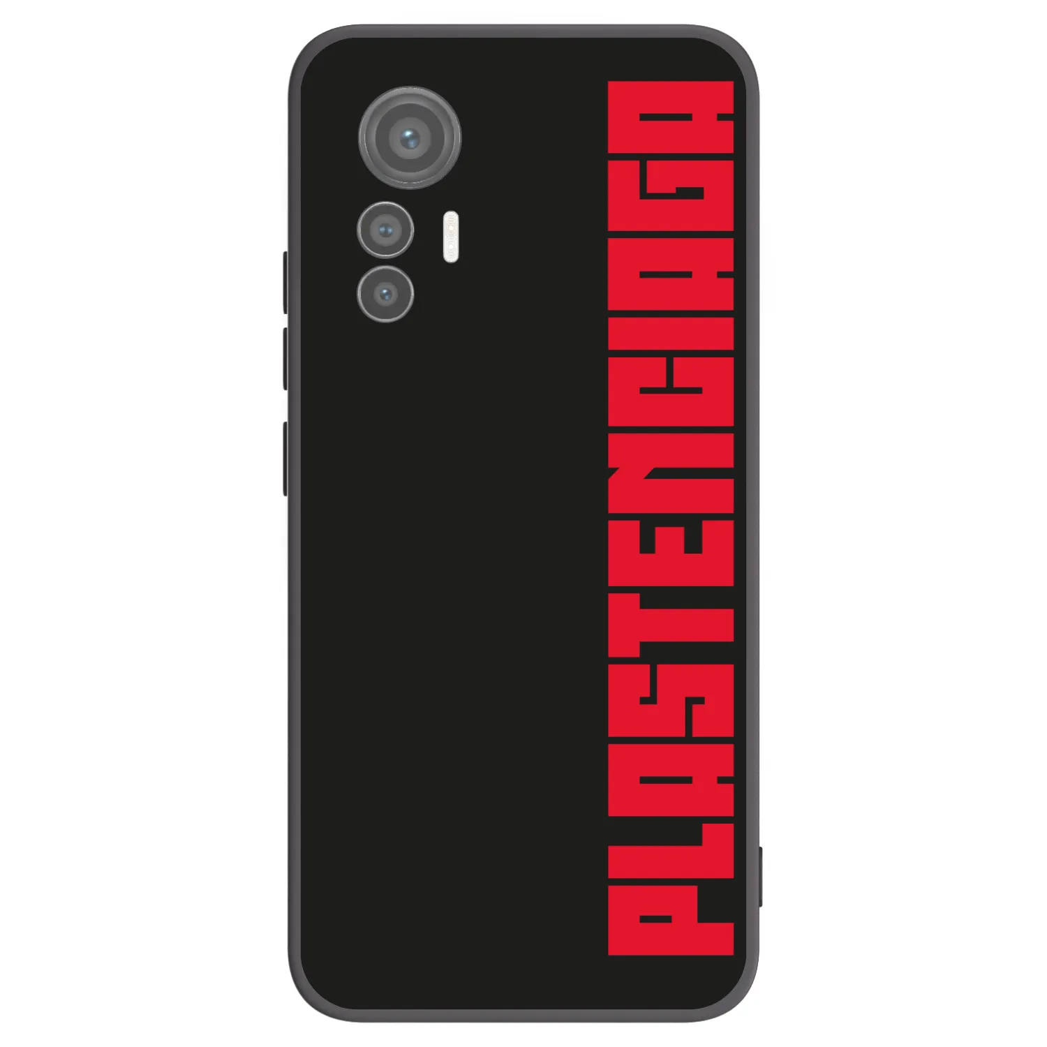 Picasee Xiaomi 12 Lite Hülle - Schwarzes Silikon - Plastenciaga