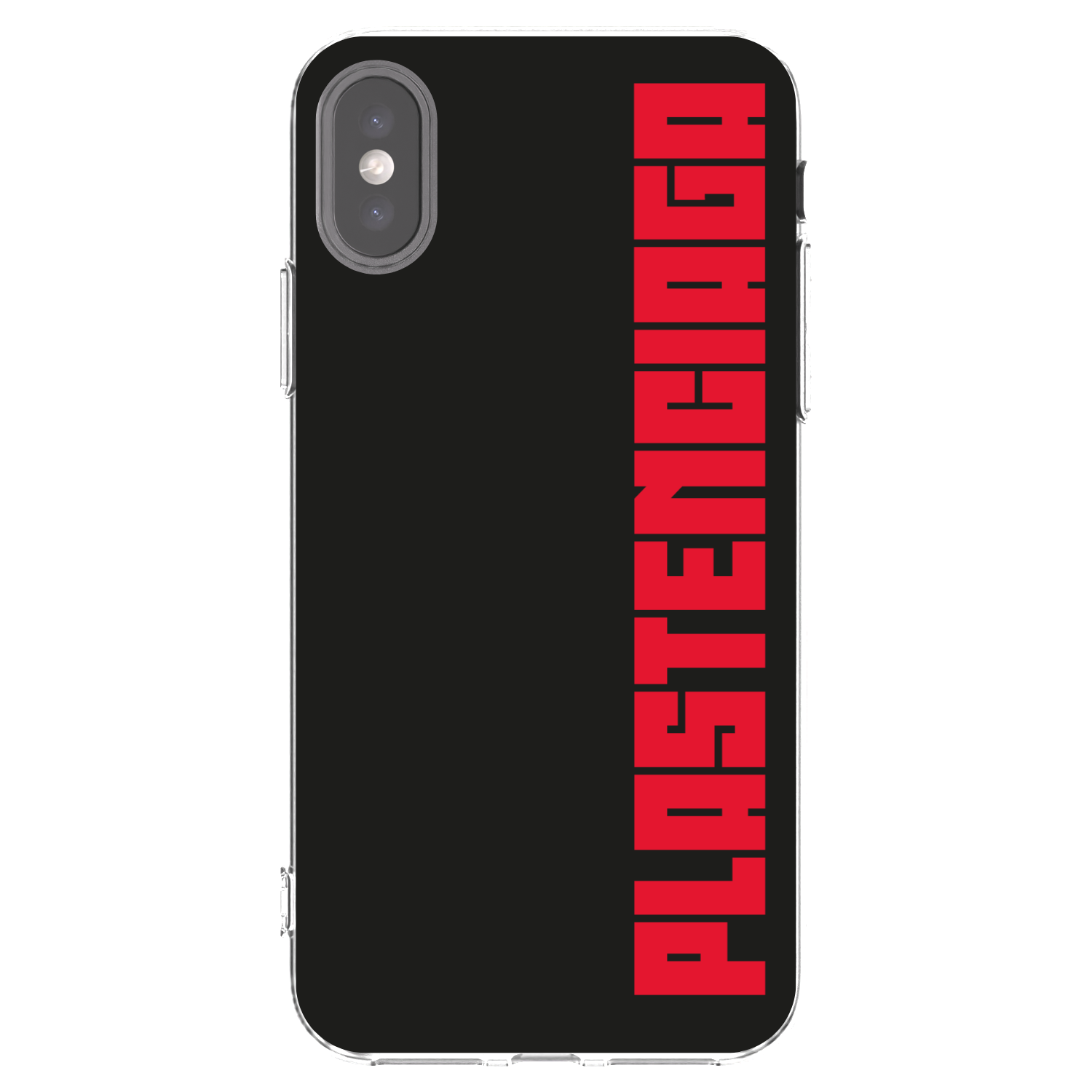 Picasee Apple iPhone X/XS Hülle - Transparentes Silikon - Plastenciaga