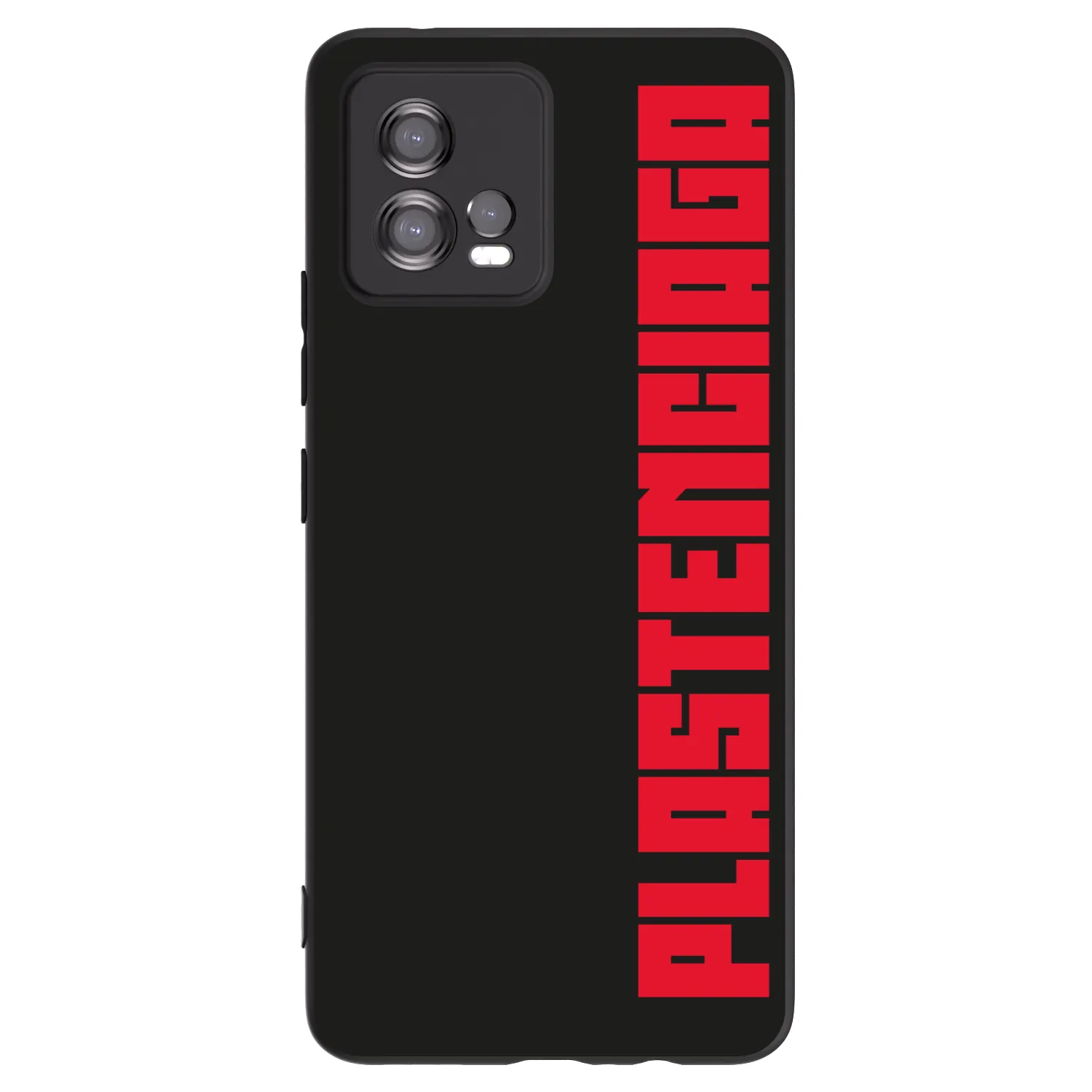 Picasee Motorola Moto G72 Hülle - Schwarzes Silikon - Plastenciaga