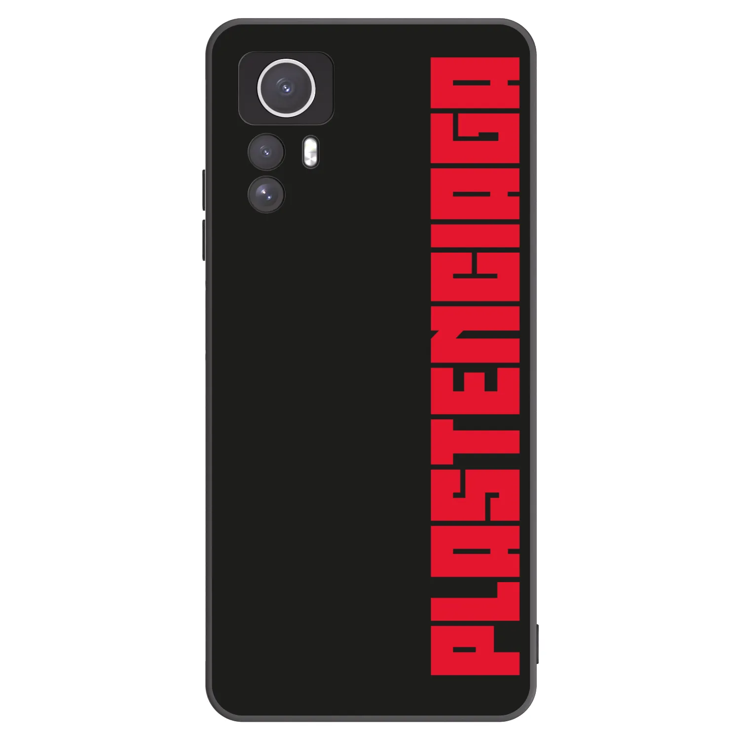 Picasee Xiaomi Redmi Note 12S Hülle - Schwarzes Silikon - Plastenciaga