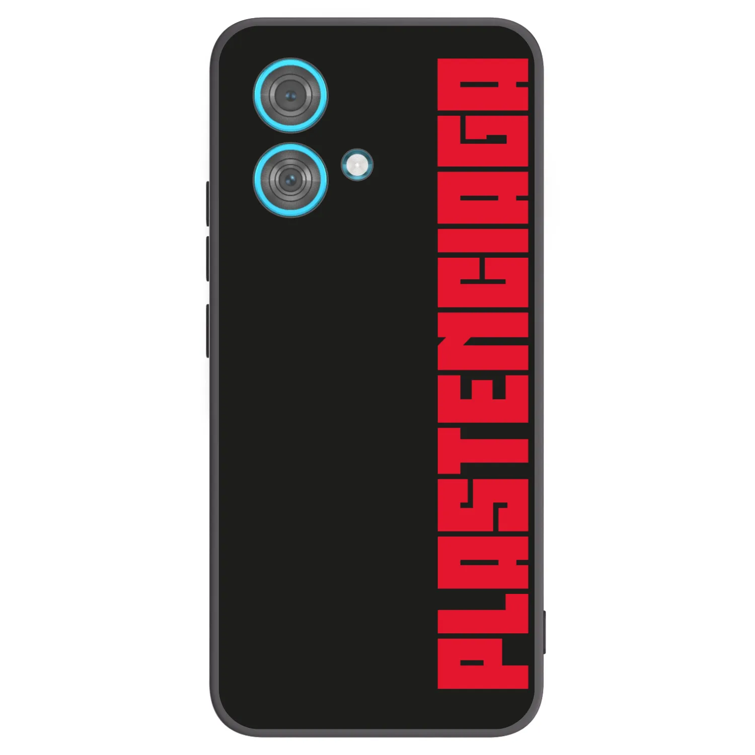 Picasee Motorola Edge 40 Neo Hülle - Schwarzes Silikon - Plastenciaga