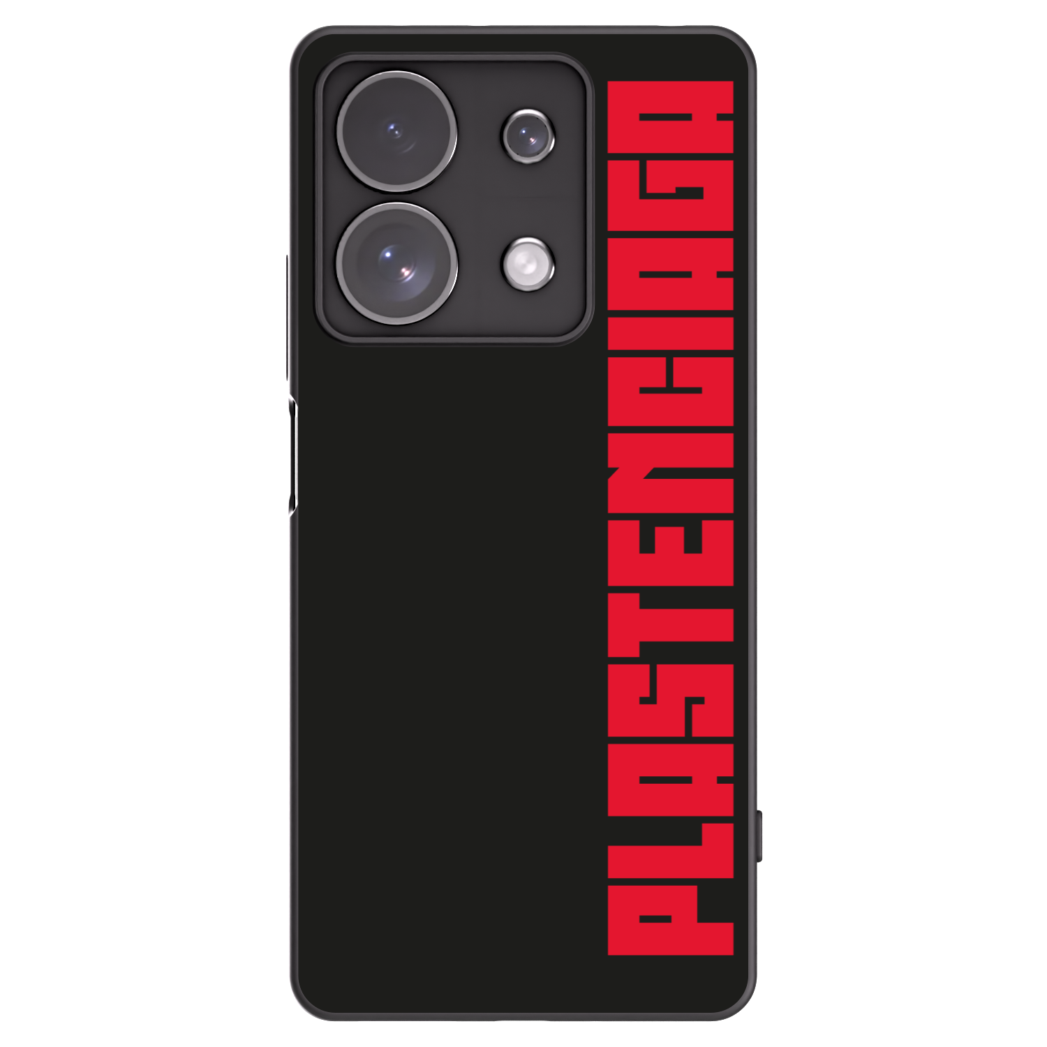 Picasee Xiaomi Redmi Note 13 Pro 4G Hülle - Schwarzes Silikon - Plastenciaga