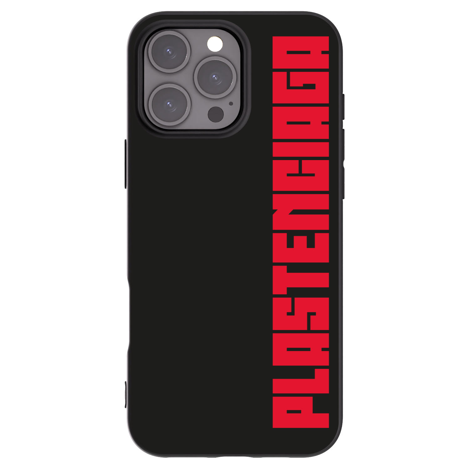 Picasee Apple iPhone 16 Pro Max Hülle - Schwarzes Silikon - Plastenciaga