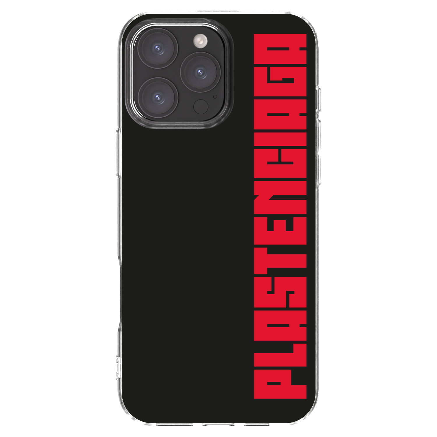 Picasee Apple iPhone 16 Pro Max Hülle - Transparentes Silikon - Plastenciaga