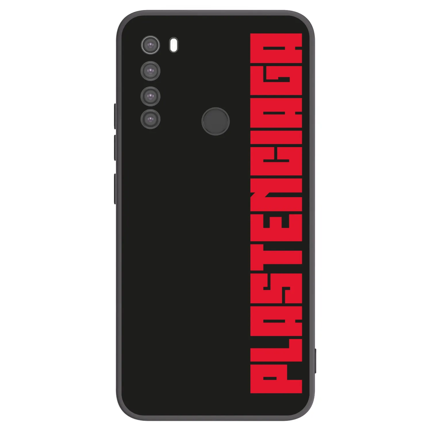 Picasee Xiaomi Redmi Note 8 Hülle - Schwarzes Silikon - Plastenciaga