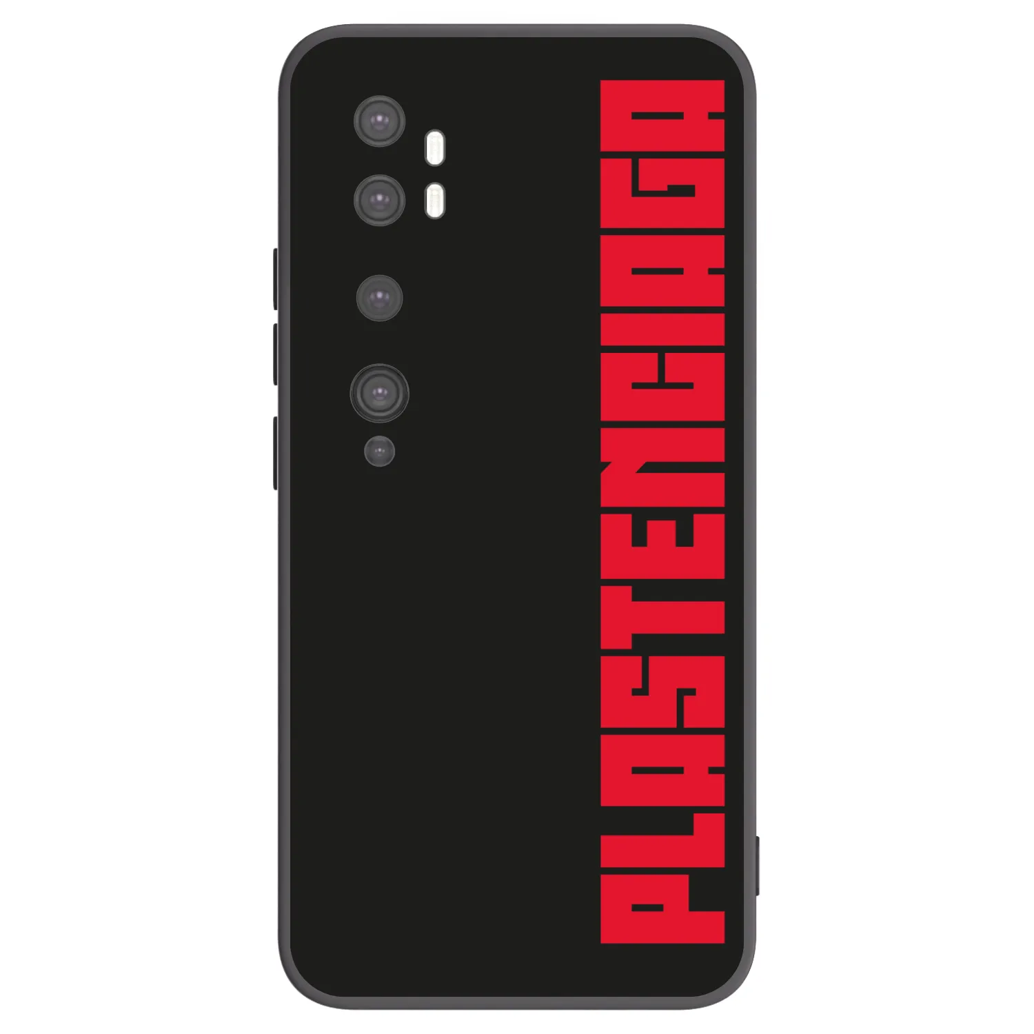 Picasee Xiaomi Mi Note 10 (Pro) Hülle - Schwarzes Silikon - Plastenciaga