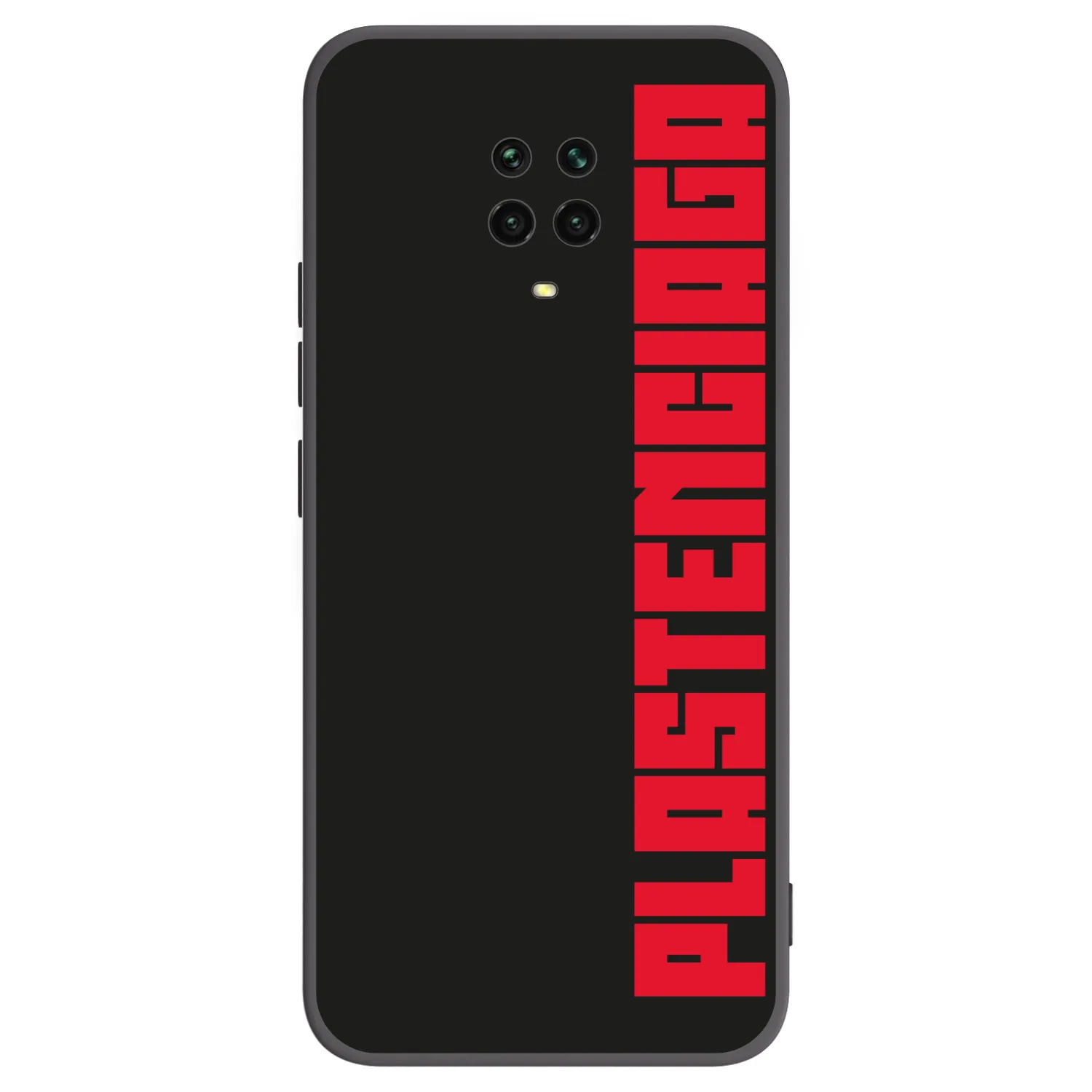 Picasee Xiaomi Redmi Note 9S Hülle - Schwarzes Silikon - Plastenciaga