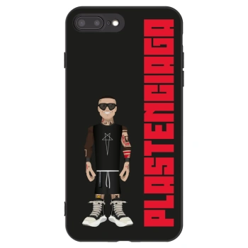 Picasee Apple iPhone 8 Plus Hülle - Schwarzes Silikon - Tomáš Rajchl