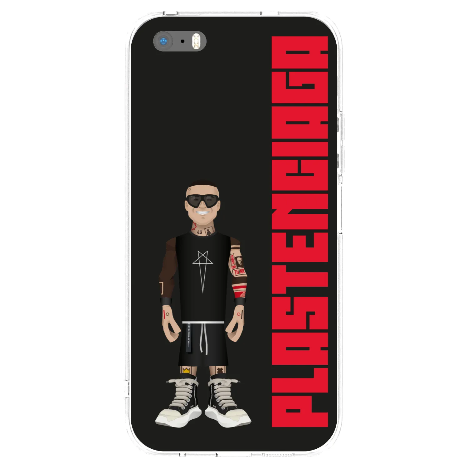 Picasee Apple iPhone 5/5S/SE Hülle - Transparentes Silikon - Tomáš Rajchl