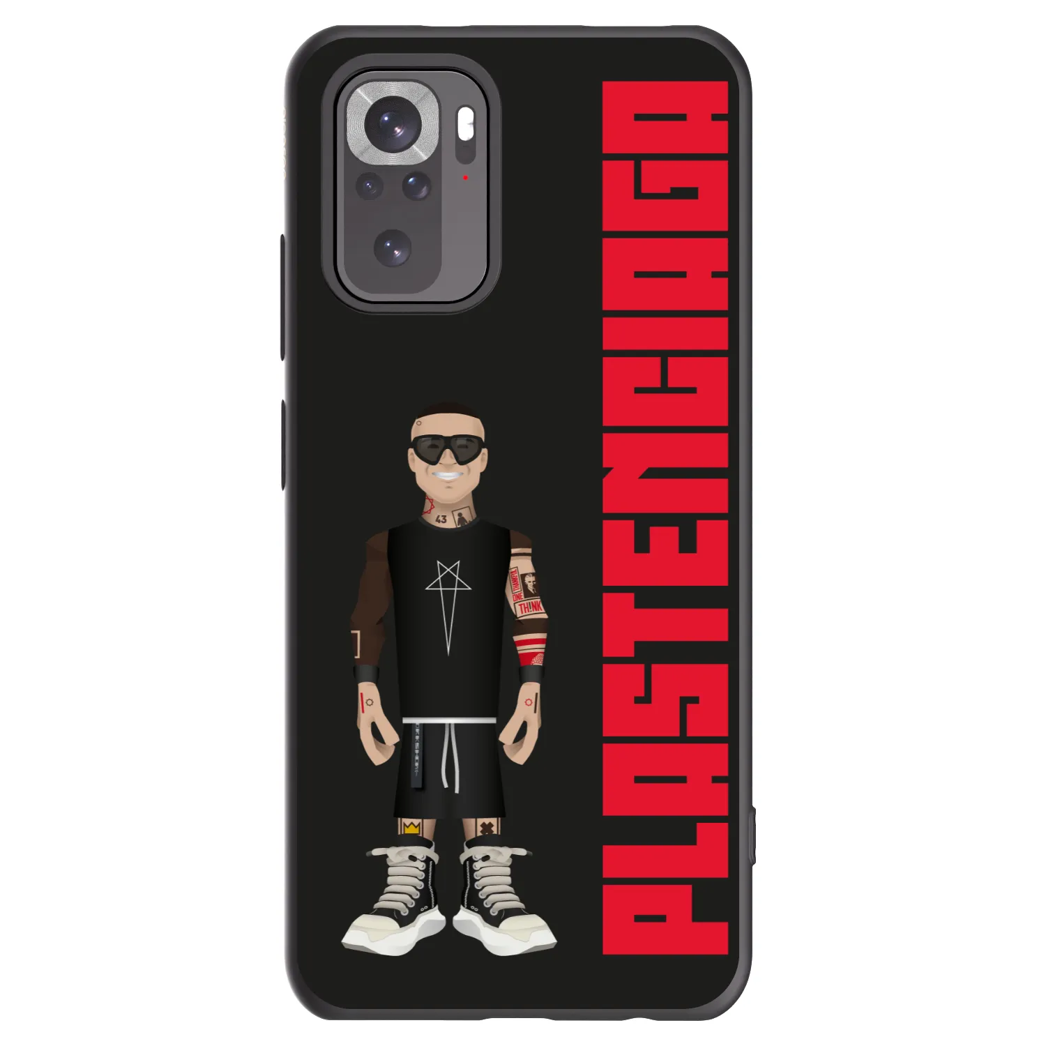 Picasee Xiaomi Redmi Note 10 Hülle - Schwarzes Silikon - Tomáš Rajchl