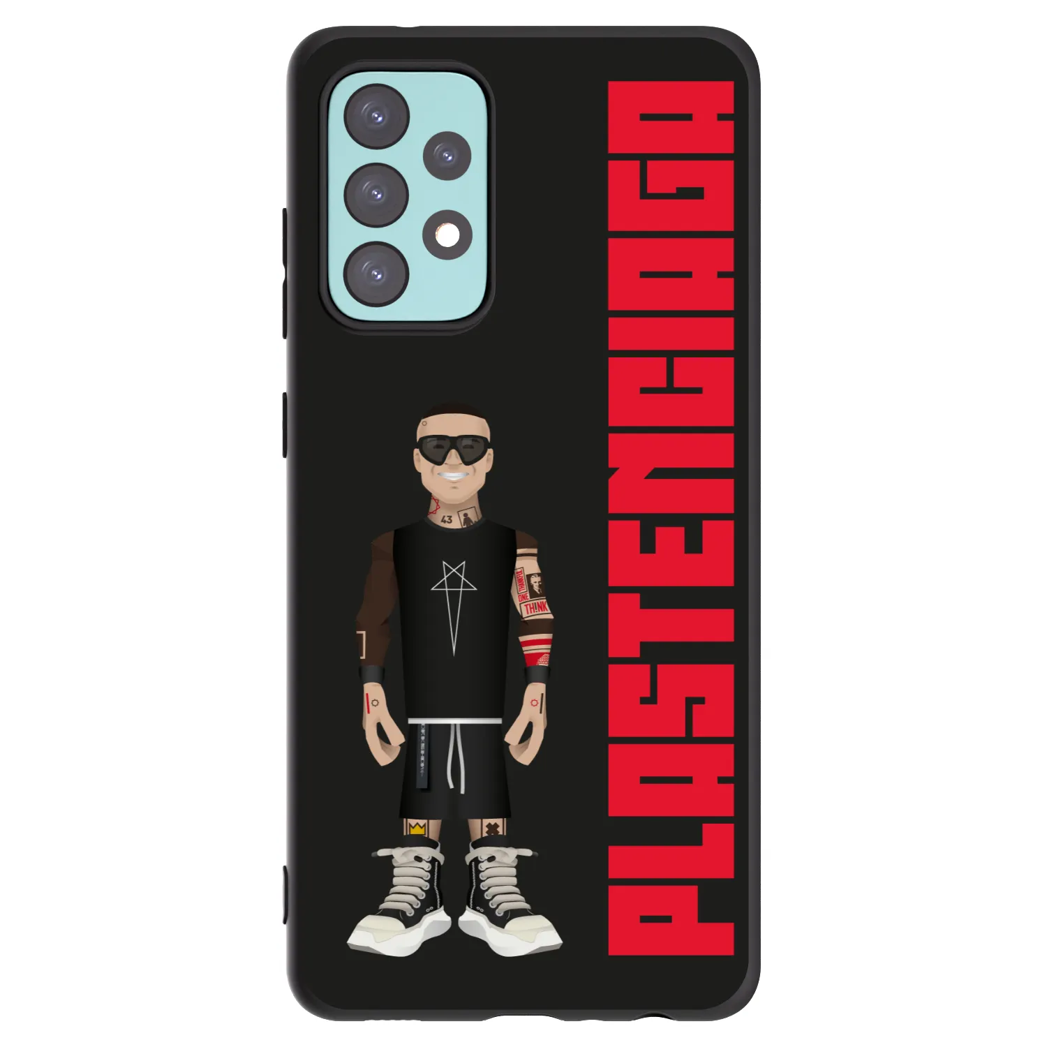 Picasee Samsung Galaxy A72 A725F Hülle - Schwarzes Silikon - Tomáš Rajchl