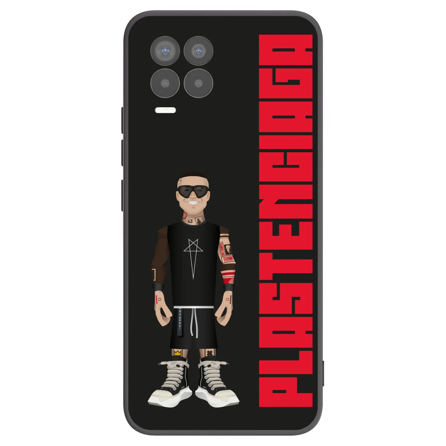 Picasee Realme 8 4G Hülle - Schwarzes Silikon - Tomáš Rajchl