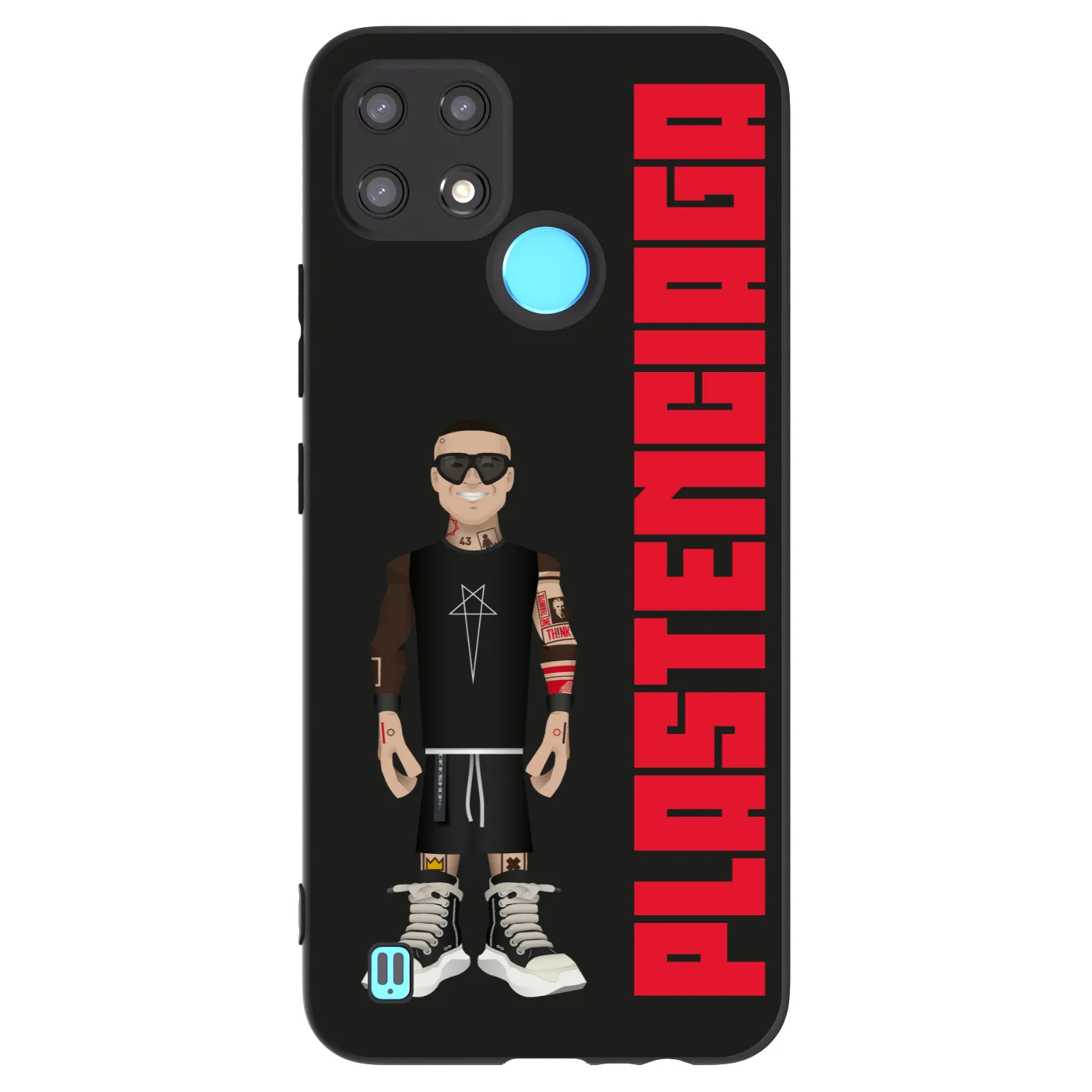 Picasee Realme C21 Hülle - Schwarzes Silikon - Tomáš Rajchl