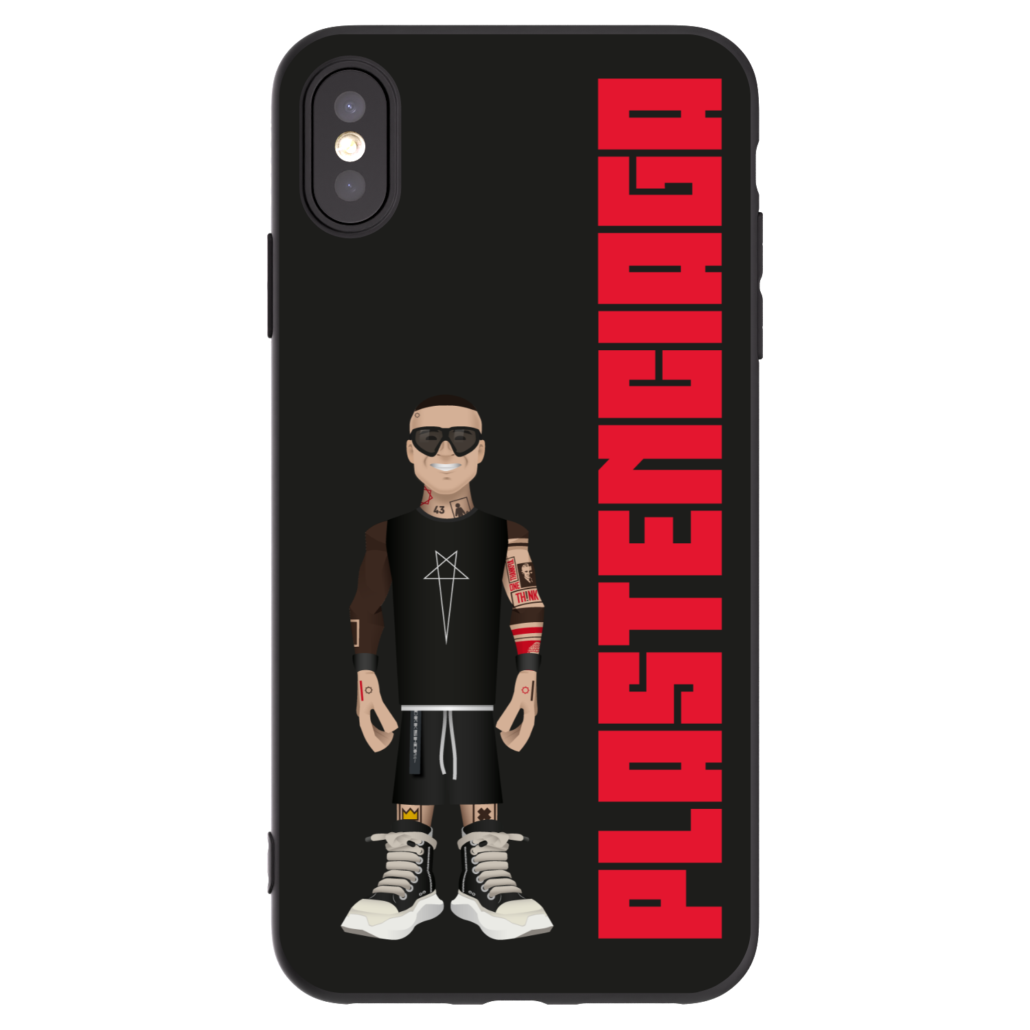 Picasee Apple iPhone XS Max Hülle - Schwarzes Silikon - Tomáš Rajchl