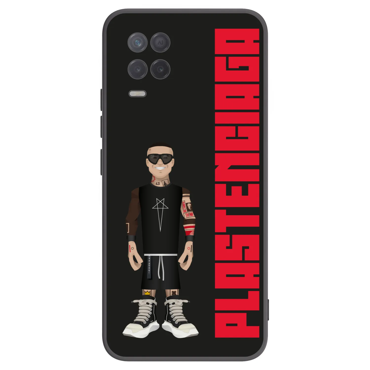 Picasee Realme 8 5G Hülle - Schwarzes Silikon - Tomáš Rajchl