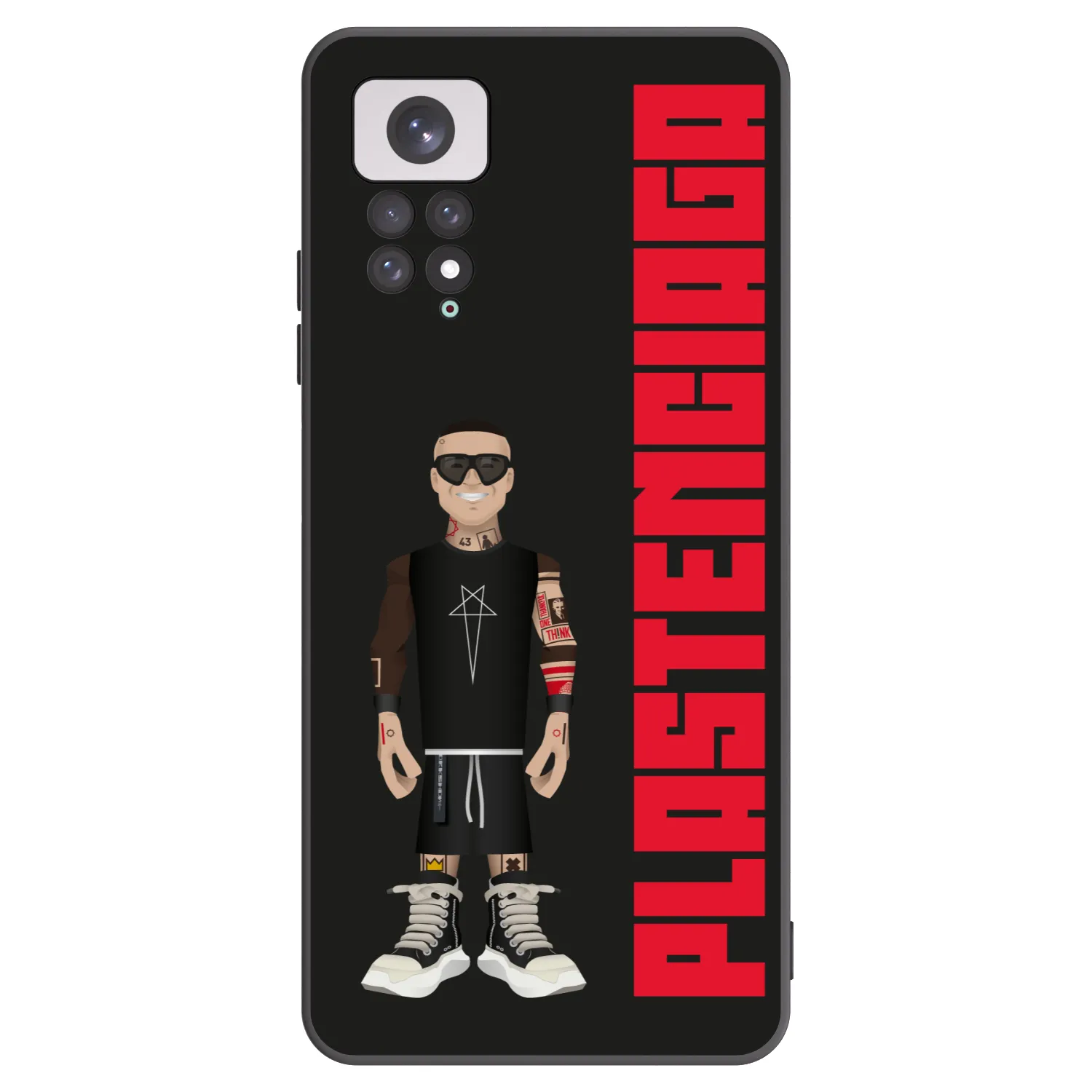 Picasee Xiaomi Redmi Note 11 Hülle - Schwarzes Silikon - Tomáš Rajchl