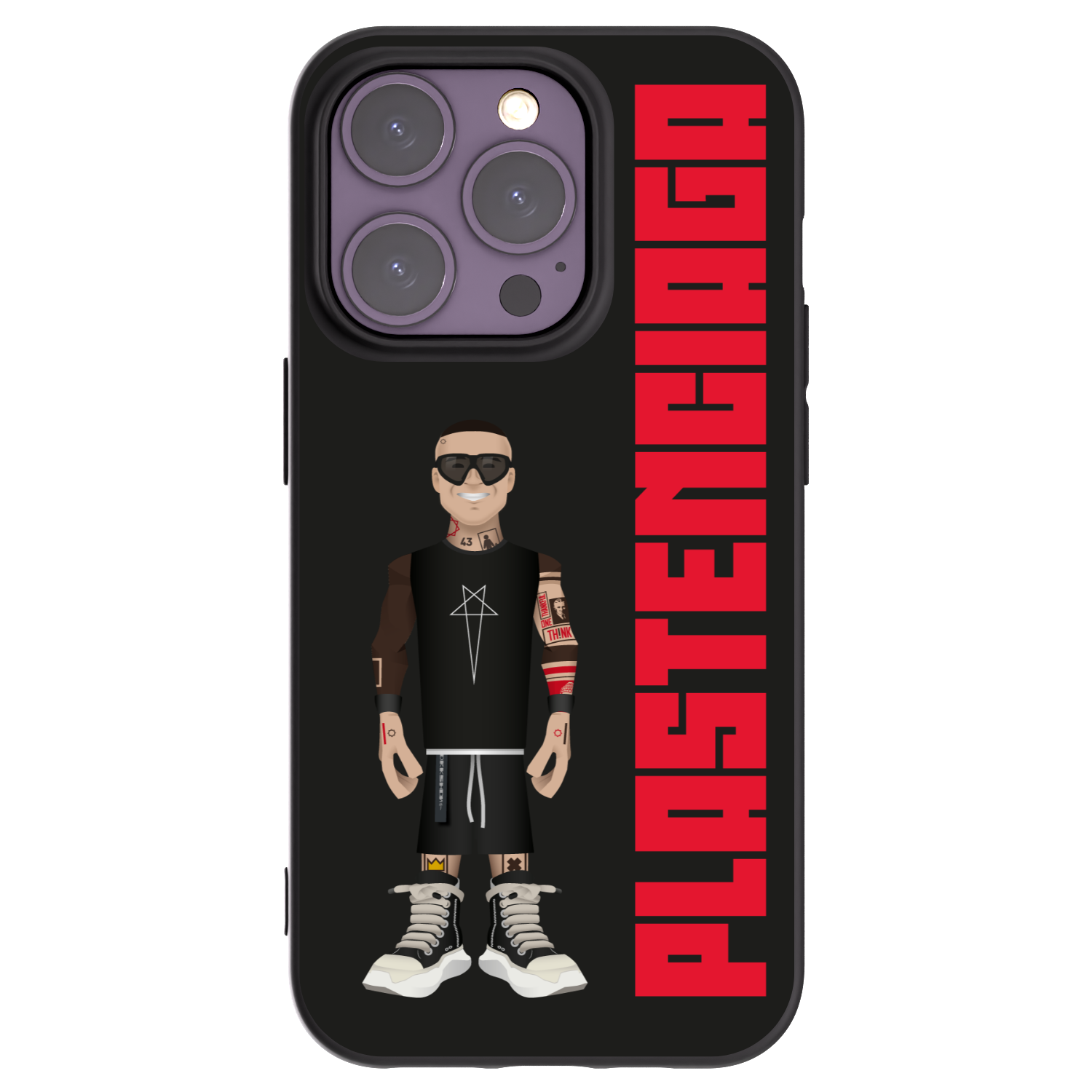 Picasee Apple iPhone 14 Pro Hülle - Schwarzes Silikon - Tomáš Rajchl