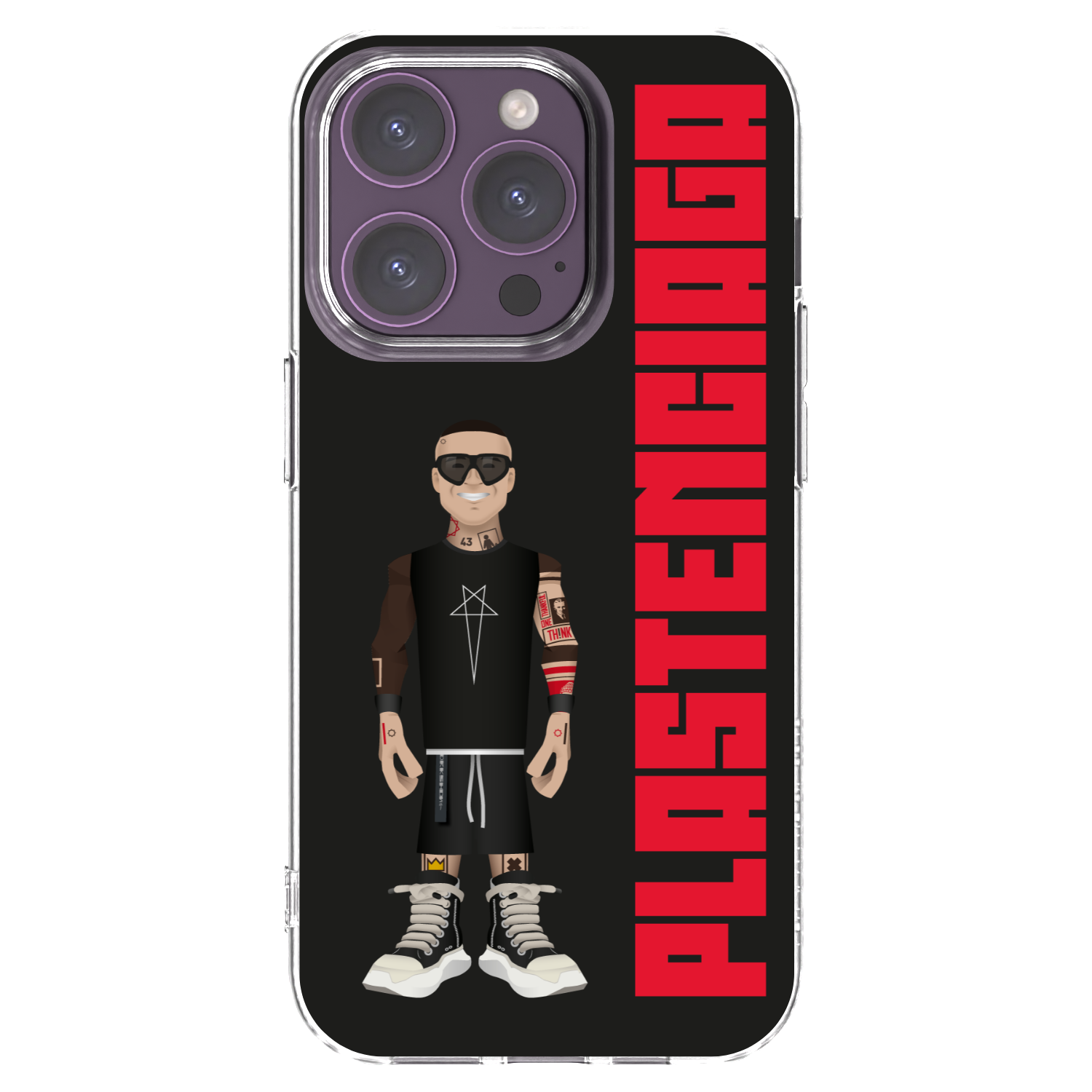 Picasee Apple iPhone 14 Pro Hülle - Transparentes Silikon - Tomáš Rajchl