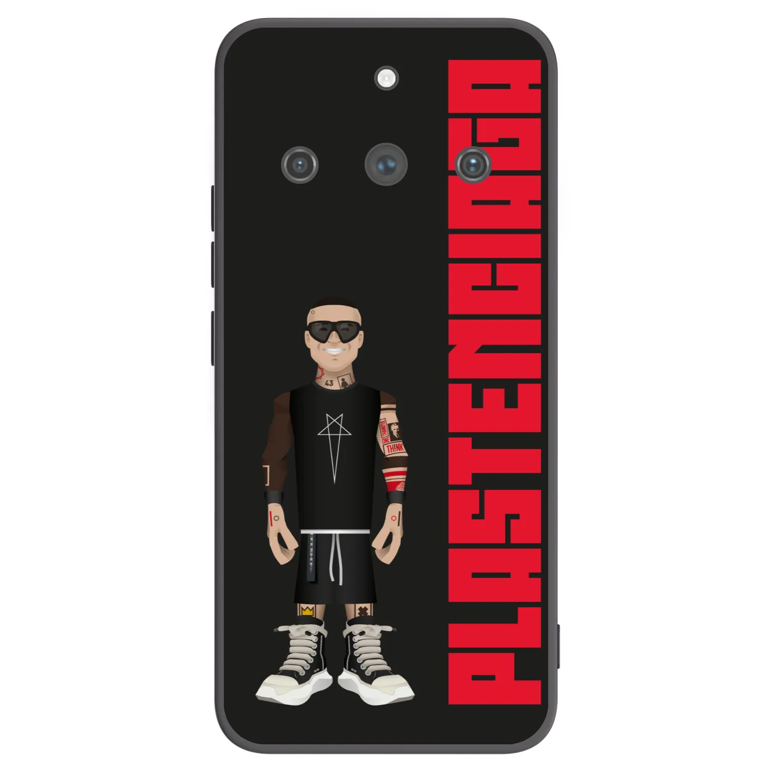Picasee Realme 11 Pro+ Hülle - Schwarzes Silikon - Tomáš Rajchl