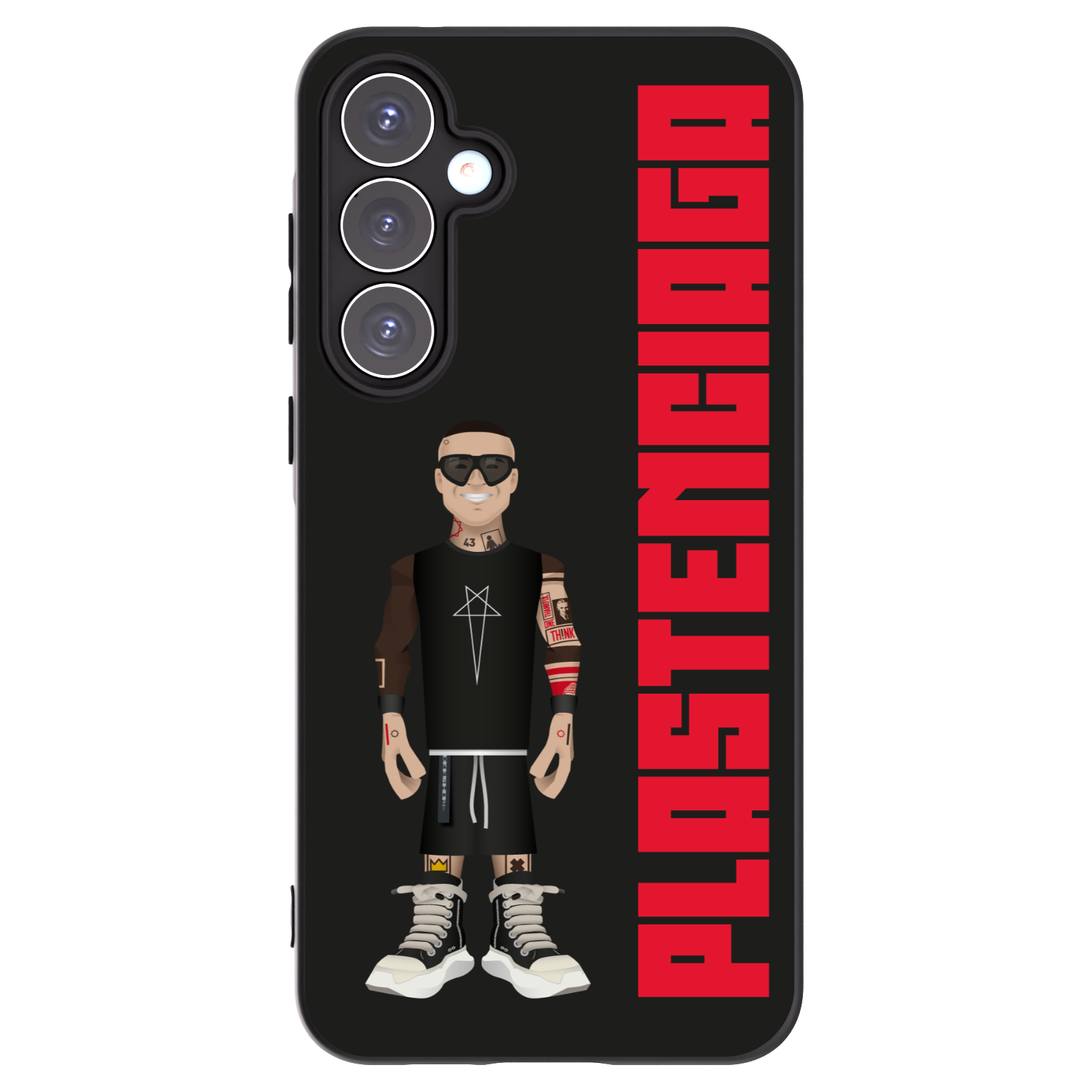 Picasee Samsung Galaxy A55 5G A556B Hülle - Schwarzes Silikon - Tomáš Rajchl