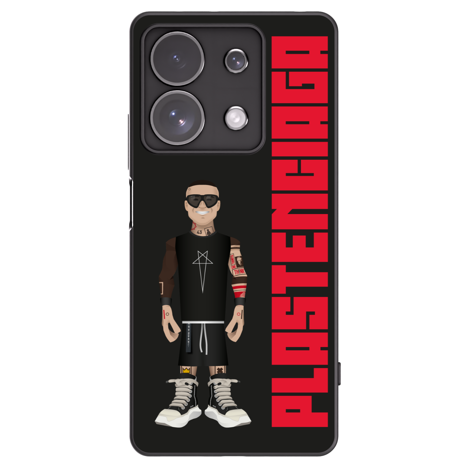 Picasee Xiaomi Redmi Note 13 Pro 4G Hülle - Schwarzes Silikon - Tomáš Rajchl