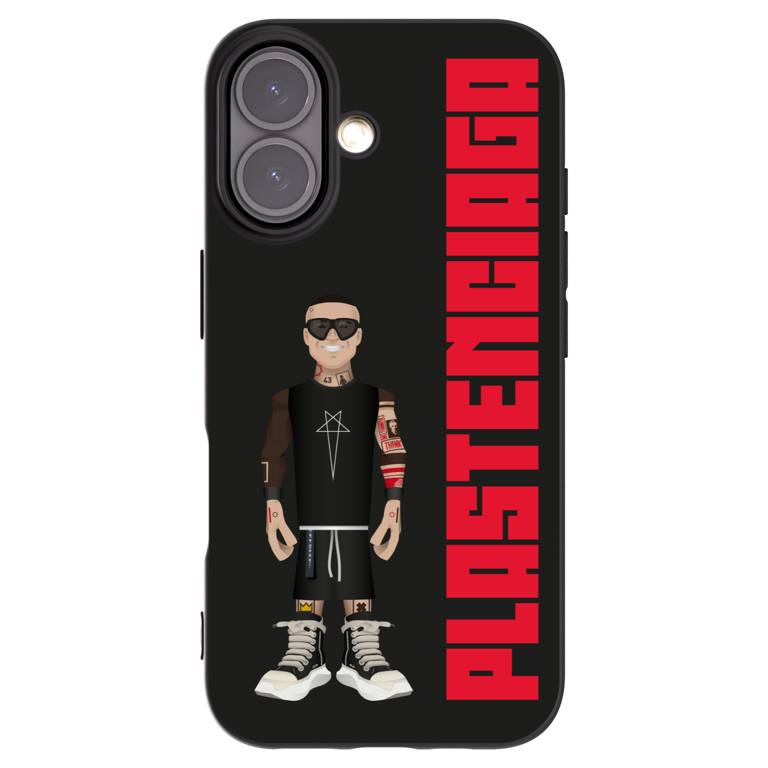 Picasee Apple iPhone 16 Hülle - Schwarzes Silikon - Tomáš Rajchl