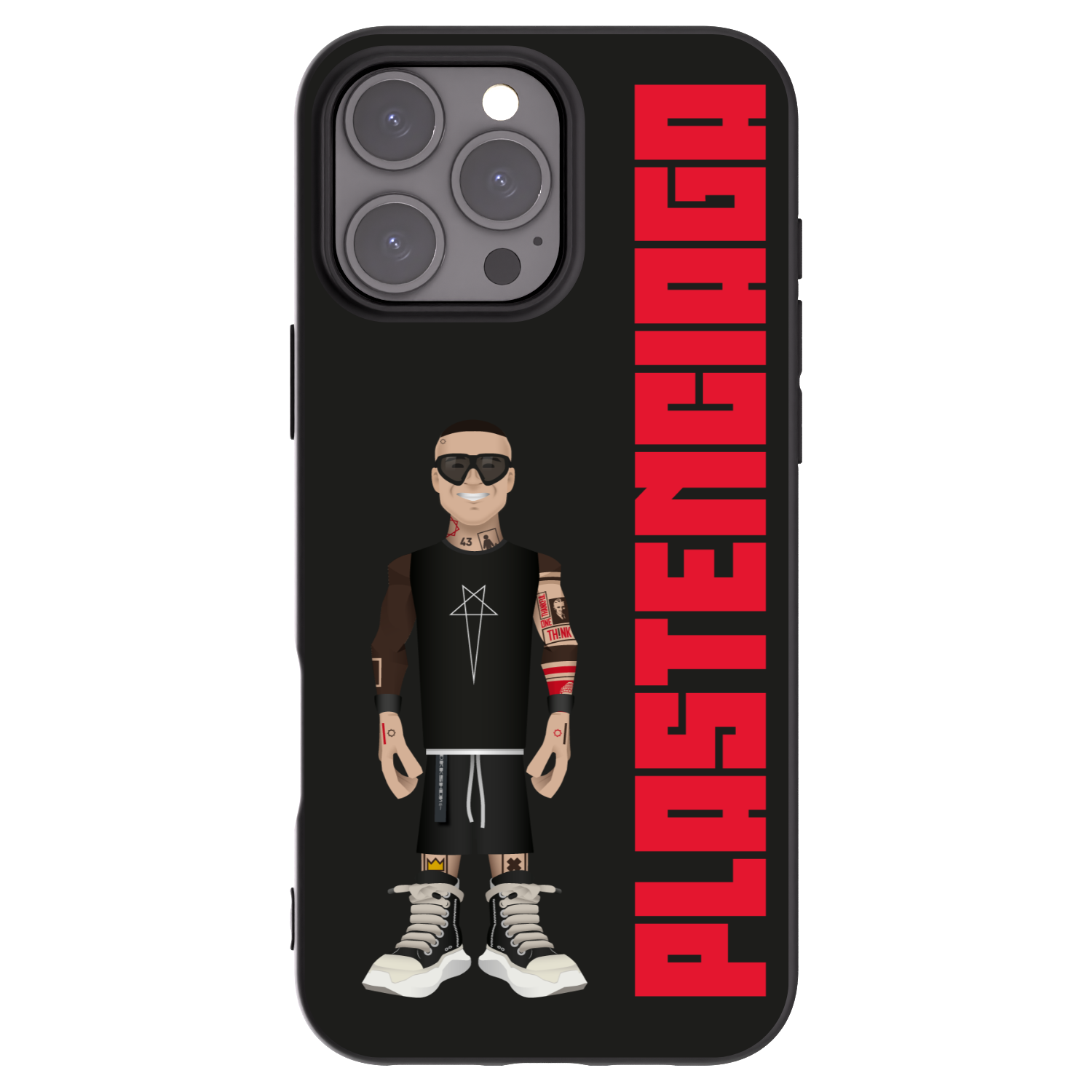 Picasee Apple iPhone 16 Pro Max Hülle - Schwarzes Silikon - Tomáš Rajchl