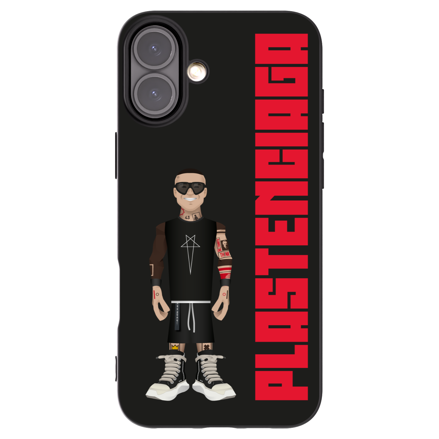 Picasee Apple iPhone 16 Plus Hülle - Schwarzes Silikon - Tomáš Rajchl