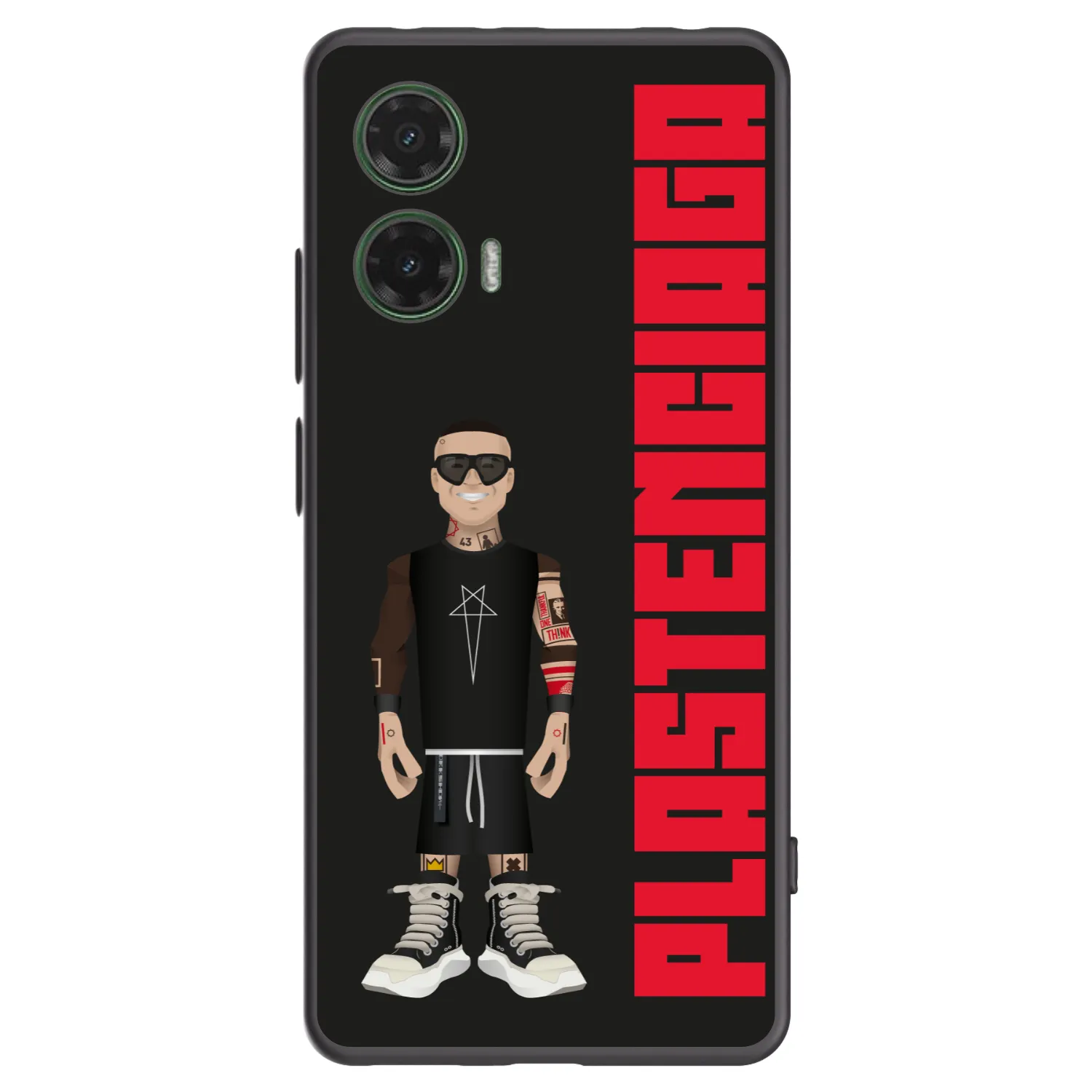 Picasee Motorola Moto G35 5G Hülle - Schwarzes Silikon - Tomáš Rajchl