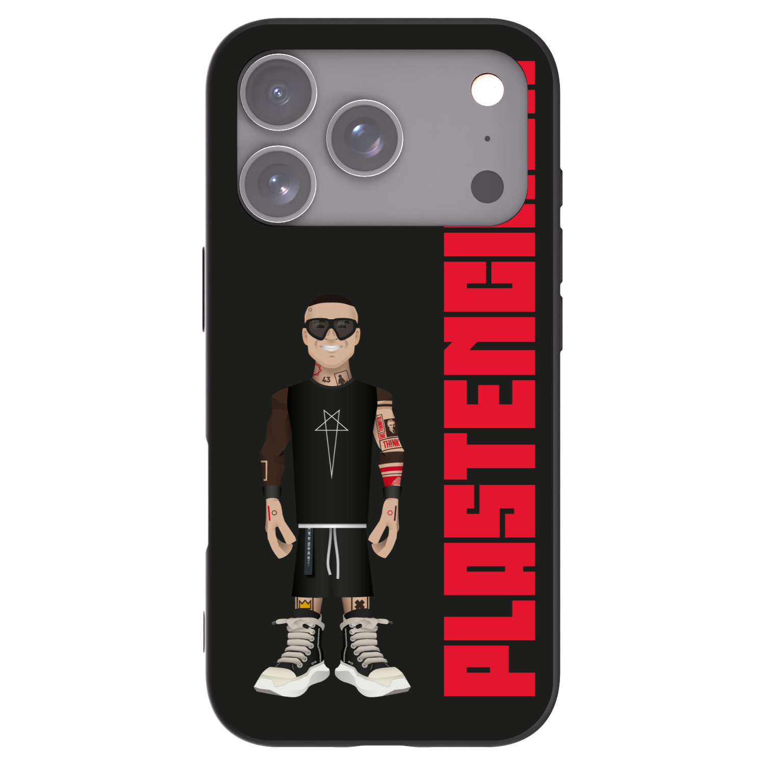 Picasee Apple iPhone 17 Pro Hülle - Schwarzes Silikon - Tomáš Rajchl