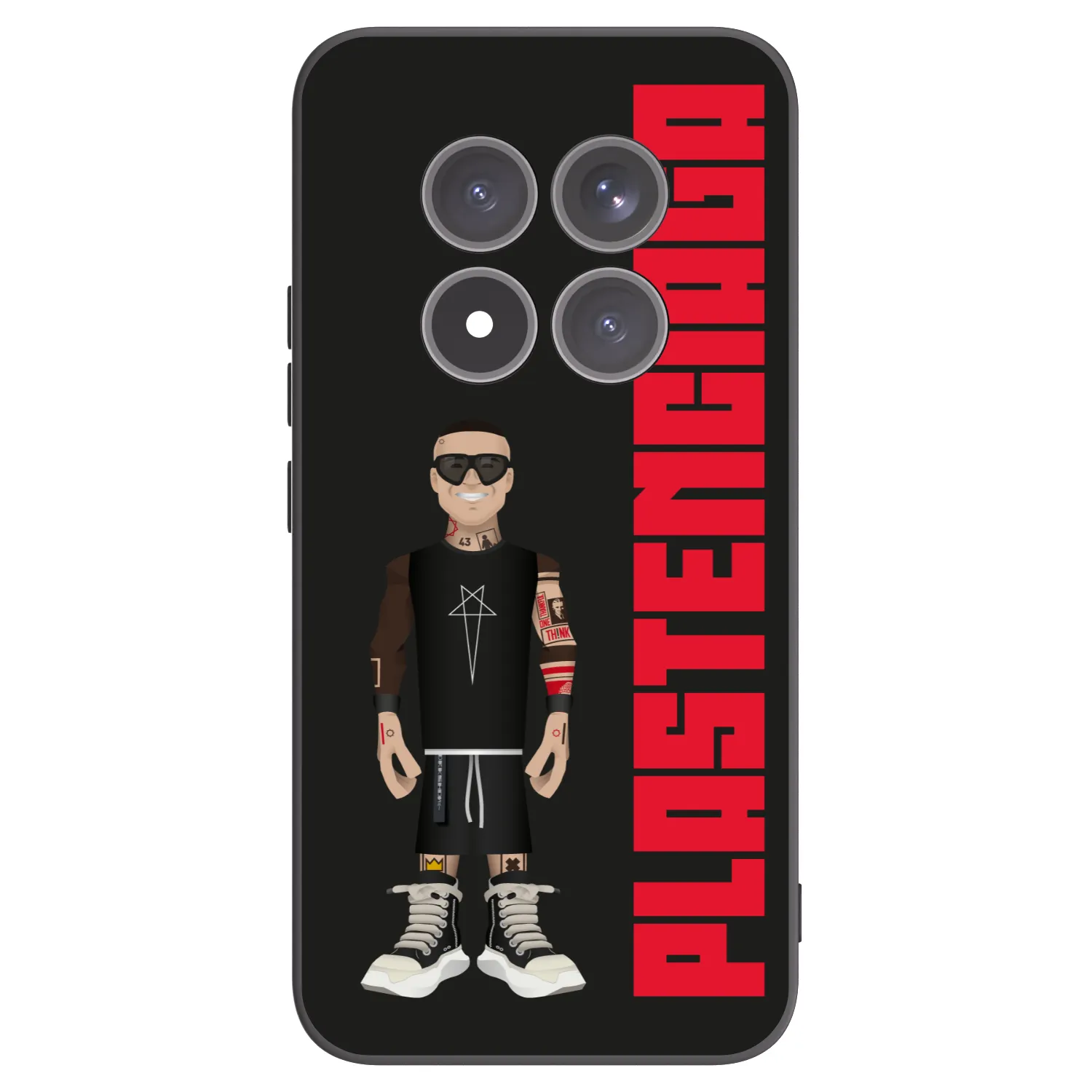 Picasee Xiaomi Redmi Note 15 Pro+ Hülle - Schwarzes Silikon - Tomáš Rajchl