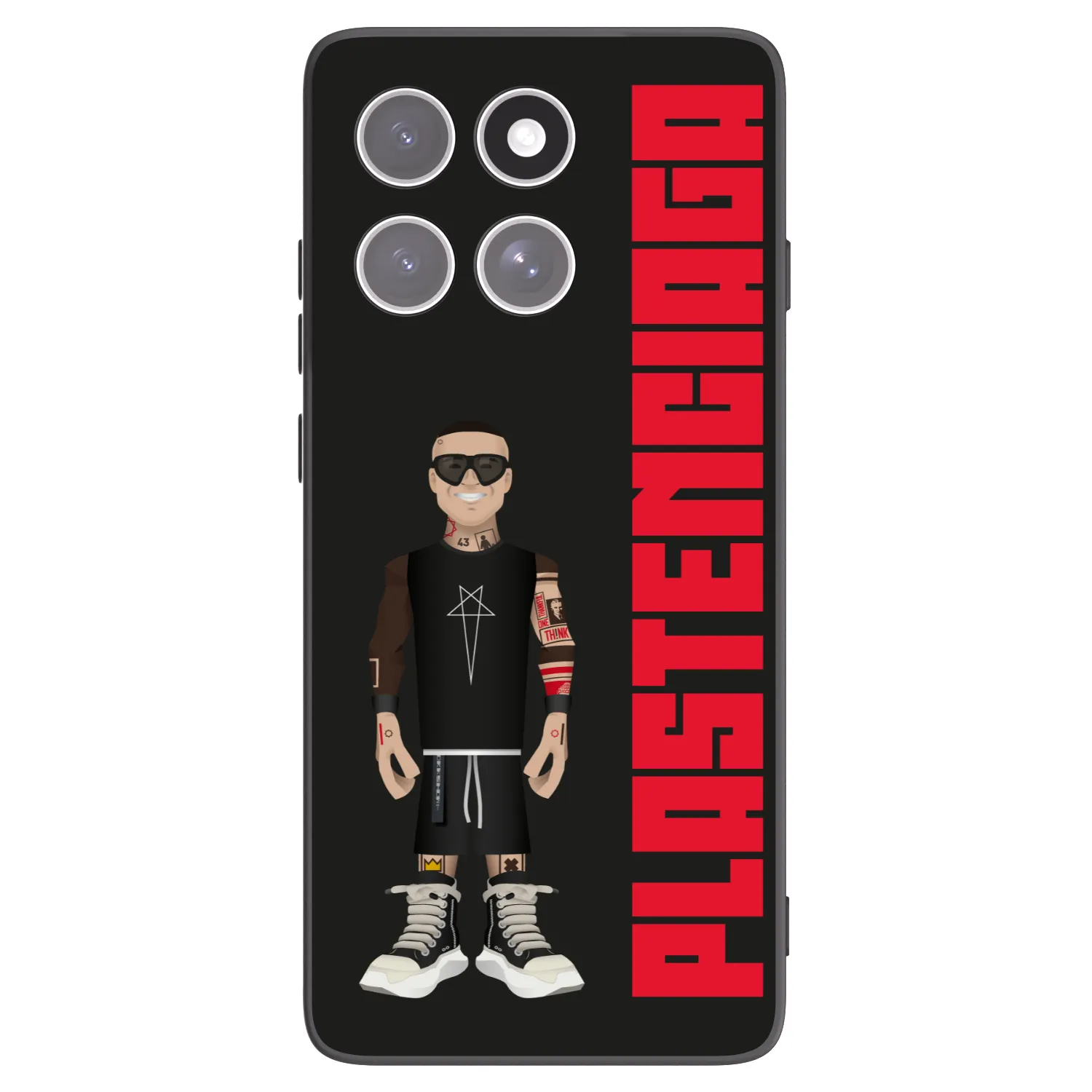 Picasee Motorola Edge 60 Fusion Hülle - Schwarzes Silikon - Tomáš Rajchl