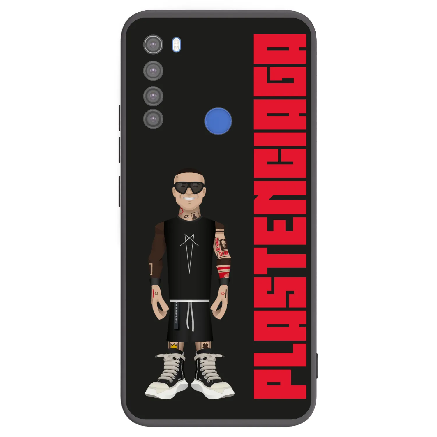 Picasee Xiaomi Redmi Note 8T Hülle - Schwarzes Silikon - Tomáš Rajchl