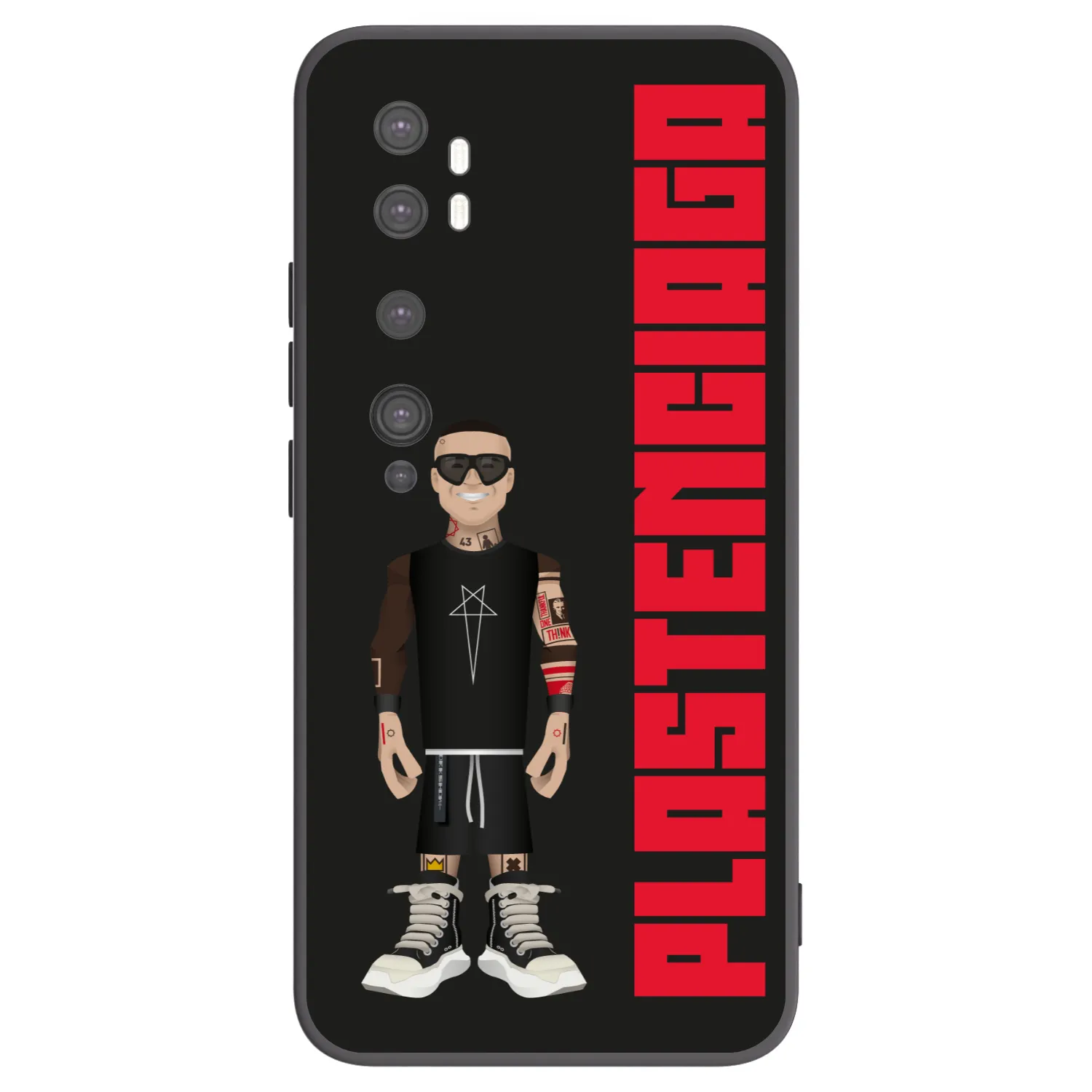 Picasee Xiaomi Mi Note 10 (Pro) Hülle - Schwarzes Silikon - Tomáš Rajchl