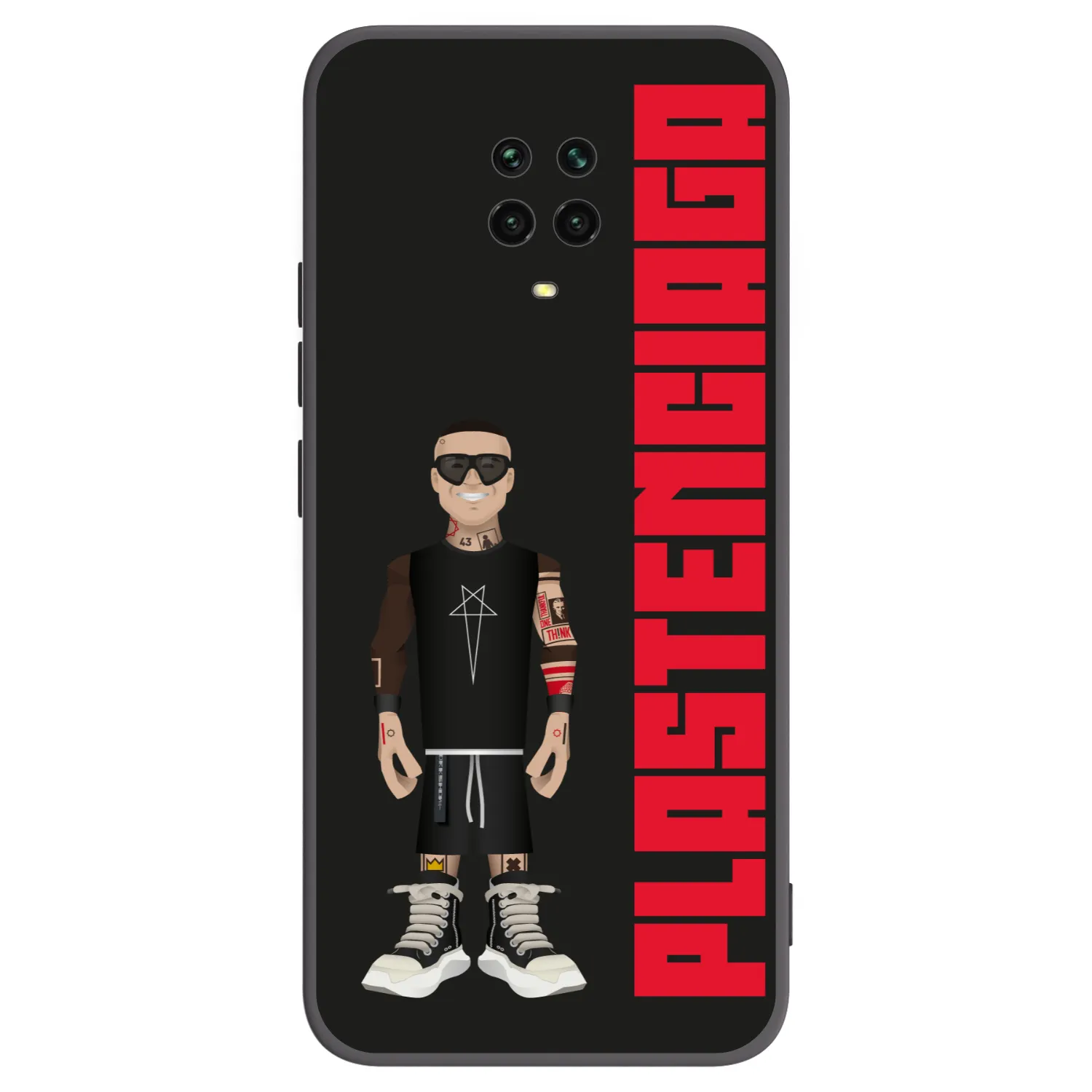 Picasee Xiaomi Redmi Note 9S Hülle - Schwarzes Silikon - Tomáš Rajchl