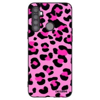 Picasee Realme 6i Hülle - Schwarzes Silikon - Pink Tiger