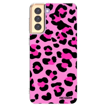 Picasee Samsung Galaxy S21+ 5G G996F Hülle - Transparentes Silikon - Pink Tiger