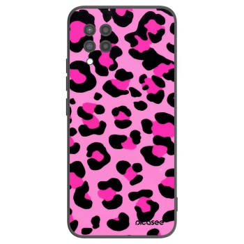 Picasee Samsung Galaxy A42 A426B Hülle - Schwarzes Silikon - Pink Tiger