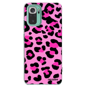 Picasee Xiaomi Redmi Note 10 Pro Hülle - Transparentes Silikon - Pink Tiger