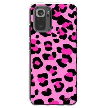 Picasee Xiaomi Redmi Note 10S Hülle - Transparentes Silikon - Pink Tiger