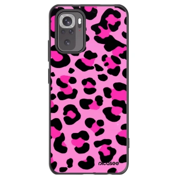 Picasee Xiaomi Redmi Note 10S Hülle - Schwarzes Silikon - Pink Tiger