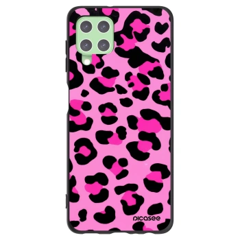 Picasee Samsung Galaxy A22 A225F 4G Hülle - Schwarzes Silikon - Pink Tiger