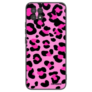 Picasee Realme 8i Hülle - Schwarzes Silikon - Pink Tiger